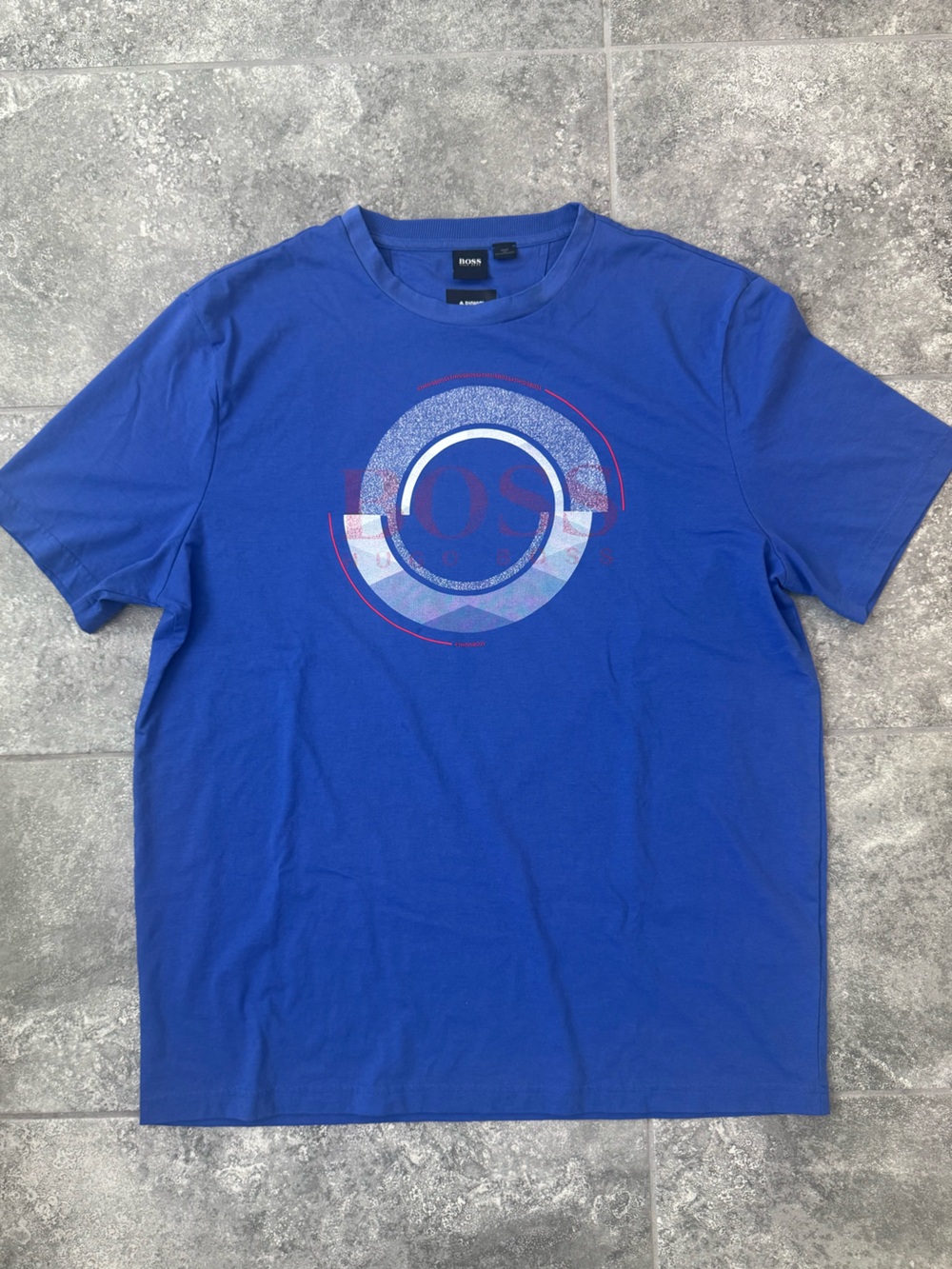 BOSS Hugo boss Bionic blue logo T-Shirt pre owned